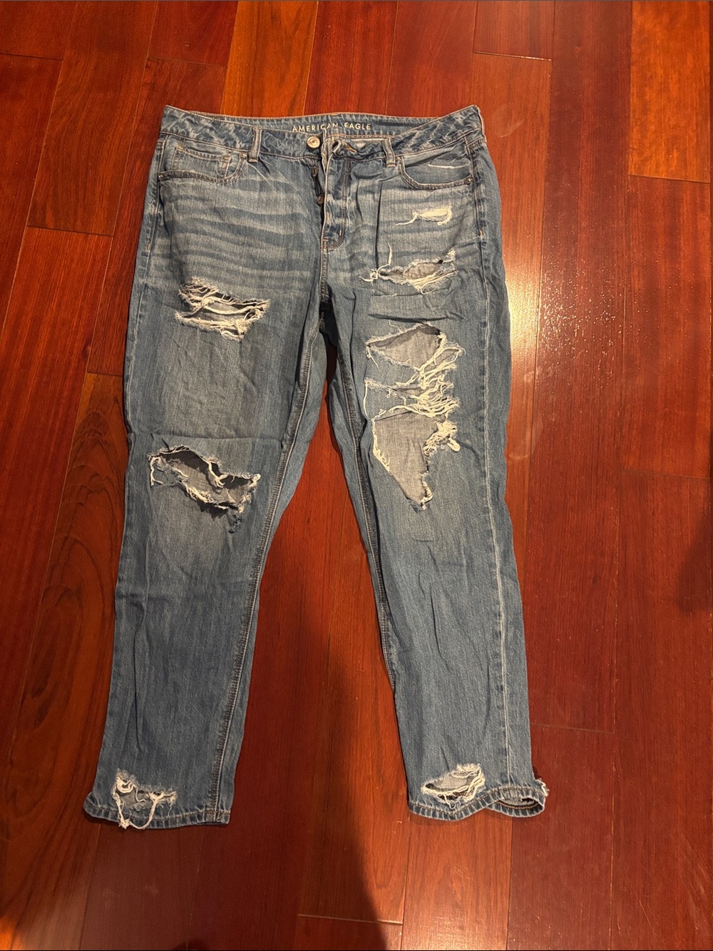 American Eagle Outfitters Distressed Blue Ripped Women’s Jeans